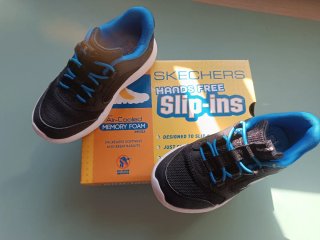 Skechers Slip-ins T-25 Niños Negro/Azul