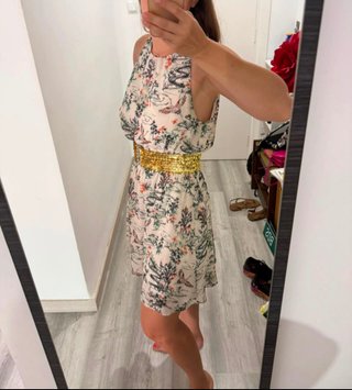 Vestido Verano Estampado Flores Talla S