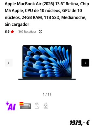 Macbook Air M5 24GB | 1TB