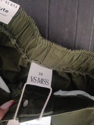 Pantaloni Cargo Paracadute Verde Militare