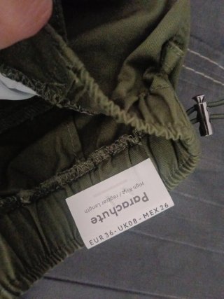 Pantaloni Cargo Paracadute Verde Militare