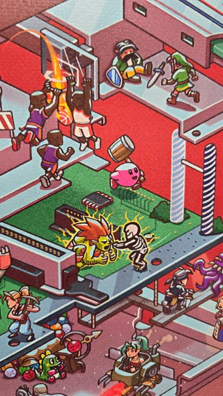 Super Nintendo Exploded Poster PVC 70x45