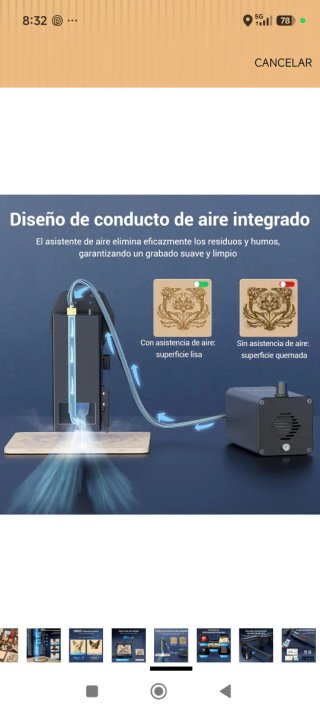 Cortadora Grabadora Láser Mecpow 22W