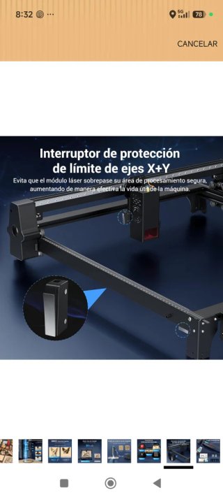 Cortadora Grabadora Láser Mecpow 22W