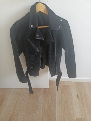 Cazadora Biker Negra