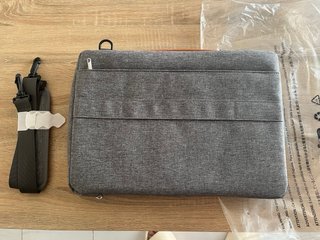 Funda Maletín Ordenador Inateck Gris y Marrón