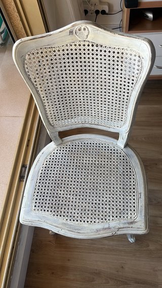 2 Sillas Comedor Caña Madera