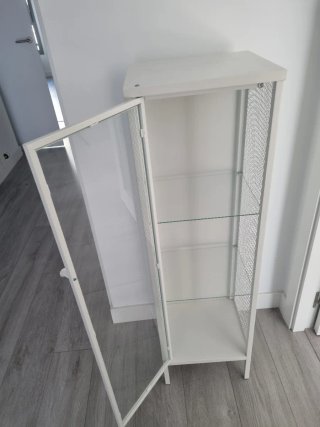 Vitrina Metálica Cristal Blanca