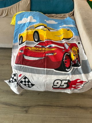 Nordico Cuna Cars Rayo McQueen y funda almohada
