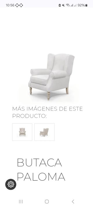 Butaca Paloma, Tapizados Doñana, Beige