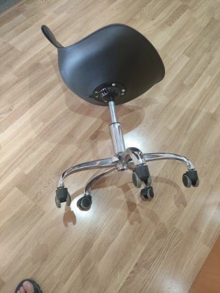 Silla de oficina PVC negra
