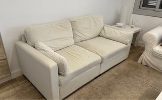 Sofá 3 plazas beige