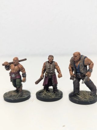 19 Miniaturas campaña de Rol escenario de aldea.