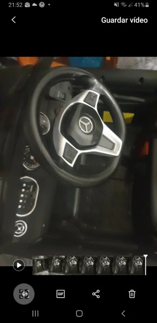 Coche eléctrico infantil negro