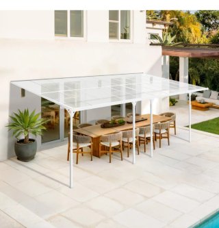Pérgola/cochera adosada 18m² EN EMBALAJE ORIGINAL