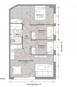 Piso en venta en Ca n'Oriach en Sabadell