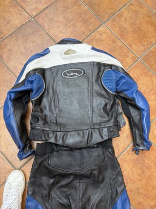 Mono de Moto Milline Negro y Azul talla M
