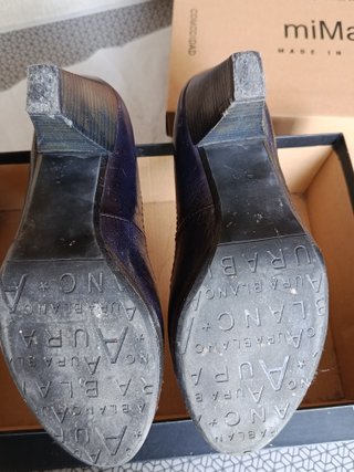 Zapatos Aura Blanc Piel Talla 36