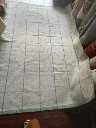 Tappeto Ikea Cotone Beige/Verde Come Nuovo 193x134