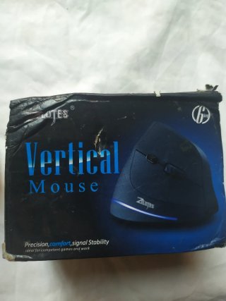 Ratón Vertical Zelotes 6 Teclas Negro/Azul