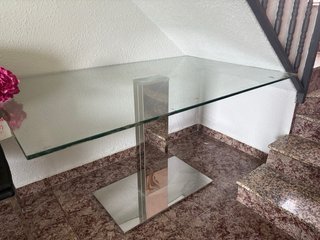 Mesa de cristal diseño moderno