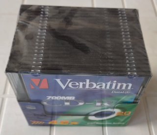 Pack 20 CD-R 700MB Verbatim 48x Super Slim