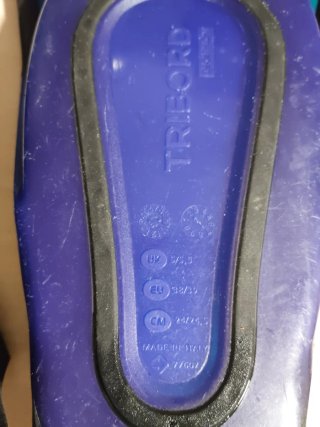 Aletas de buceo TRI-FORP azules.talla 38*39