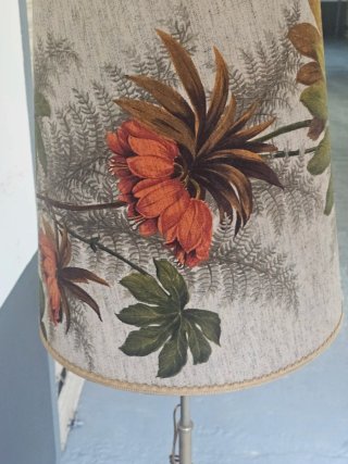 Lámpara de pie vintage floral 165cm
