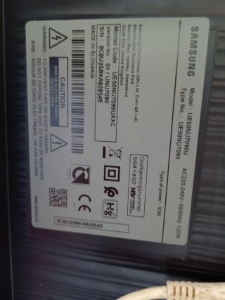 Televisor Samsung 50 pulgadas Smart TV Negro