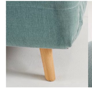 Sillón cama individual verde agua
