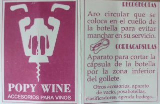 Set Accesorios Vino Popy Wine