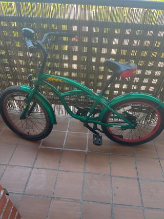 Bicicleta verde con ruedas anchas No hago envíos
