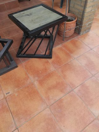 Mesa de centro madera y metal
