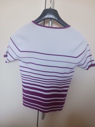 Maglia donna manica corta righe