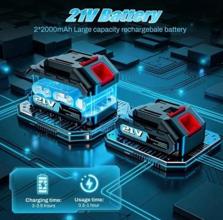 Desbrozadora Eléctrica con 2 Baterías