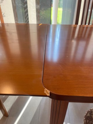 Mesa comedor extensible + 6 sillas madera