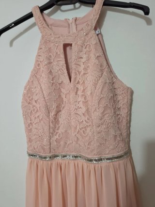 Vestido elegante rosa/salmón
