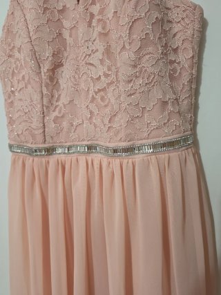 Vestido elegante rosa/salmón