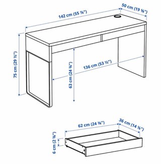 Escritorio IKEA Micke Blanco