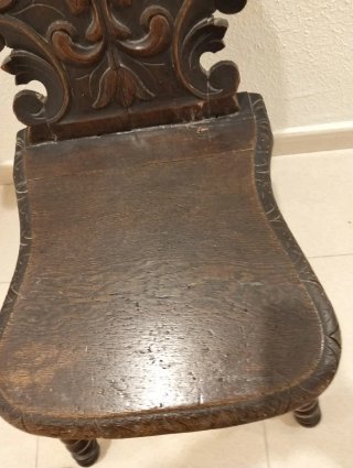 Par de Sillas Vintage Madera Tallada