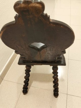 Par de Sillas Vintage Madera Tallada