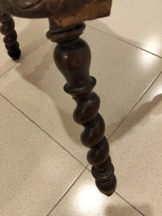 Par de Sillas Vintage Madera Tallada