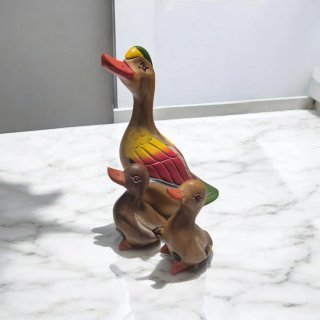 Set 3 Paperelle Legno Decorative
