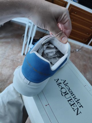 Zapatillas Alexander McQueen Blancas y Azules