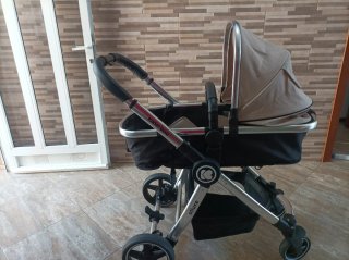 Carrito de bebé kikaboo 3 piezas + cubierta lluvia