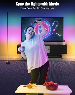 Lámpara Pie LED RGB