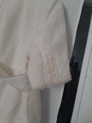 Chaqueta Tintoretto Beige/Blanca Talla 42