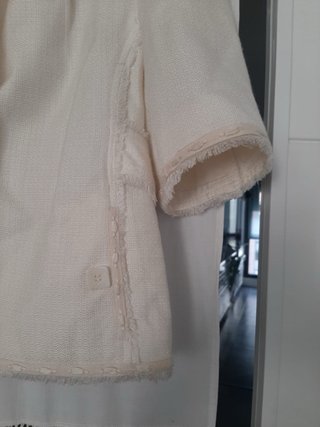 Chaqueta Tintoretto Beige/Blanca Talla 42