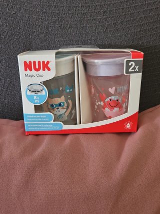 Lote 2 vasos NUK Magic Cup 360° bebés 8m+