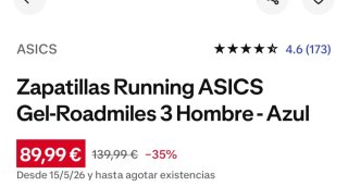 Zapatillas Asics Hombre GEL-ROADMILES Negras/Amari